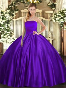 High End Sleeveless Ruching Lace Up Quinceanera Dresses