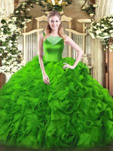 Noble Sleeveless Beading Side Zipper Quinceanera Dresses