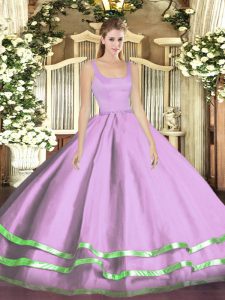 Straps Sleeveless Tulle Vestidos de Quinceanera Ruffled Layers Zipper