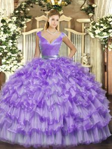 Sleeveless Ruffled Layers Zipper Sweet 16 Quinceanera Dress