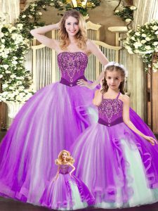 Classical Multi-color Sleeveless Organza Lace Up Ball Gown Prom Dress for Military Ball and Sweet 16 and Quinceanera