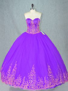 Tulle Sleeveless Floor Length Sweet 16 Quinceanera Dress and Beading