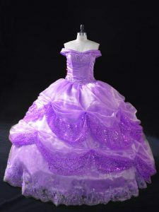 Sophisticated Organza Sleeveless Sweet 16 Dress and Beading and Appliques and Sequins