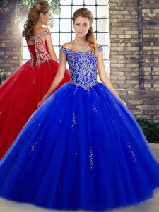 Sleeveless Lace Up Floor Length Beading Quinceanera Gowns