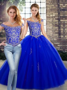 Fitting Sleeveless Lace Up Floor Length Beading Sweet 16 Quinceanera Dress