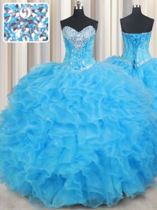 Strapless Sleeveless Taffeta Sweet 16 Dress Embroidery and Bowknot Lace Up