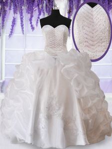 Purple Sweetheart Lace Up Beading and Ruffles and Sequins Quinceanera Gowns Sleeveless