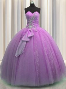 Ball Gowns 15 Quinceanera Dress Royal Blue Sweetheart Tulle Sleeveless Floor Length Lace Up