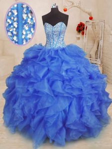 Admirable Pick Ups Ball Gowns 15 Quinceanera Dress Lavender Straps Organza Sleeveless Floor Length Zipper