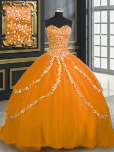 Fine Floor Length Lace Up Quinceanera Dresses Lavender and In for Military Ball and Sweet 16 and Quinceanera with Beading and Ruffles