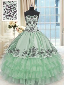 Floor Length Ball Gowns Sleeveless Purple Quinceanera Gown Lace Up