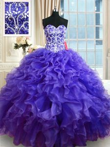 Sequins Green Sleeveless Tulle Lace Up Quinceanera Gowns for Military Ball and Sweet 16 and Quinceanera