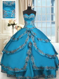 Multi-color Tulle Lace Up 15 Quinceanera Dress Sleeveless Floor Length Beading and Ruching