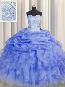 Best Purple Sweet 16 Quinceanera Dress Military Ball and Sweet 16 and Quinceanera and For with Beading and Ruffles Sweetheart Sleeveless Lace Up