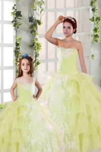 Sleeveless Beading and Ruffled Layers and Ruching Lace Up Quinceanera Gowns