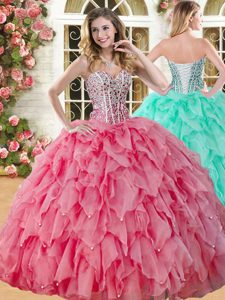 Enchanting Floor Length Ball Gowns Sleeveless Baby Blue Quinceanera Dress Lace Up