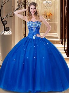 Sleeveless Beading and Embroidery Lace Up Sweet 16 Quinceanera Dress