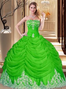 Best Selling Ball Gowns Sweet 16 Dresses Sweetheart Tulle Sleeveless Floor Length Lace Up